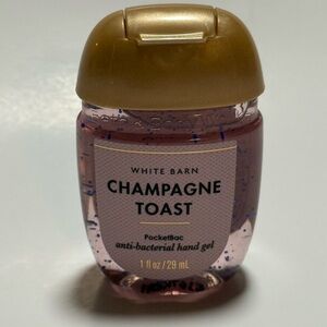 White Barn Champagne Toast Hand Gel - Gold Cap and Pink Gel